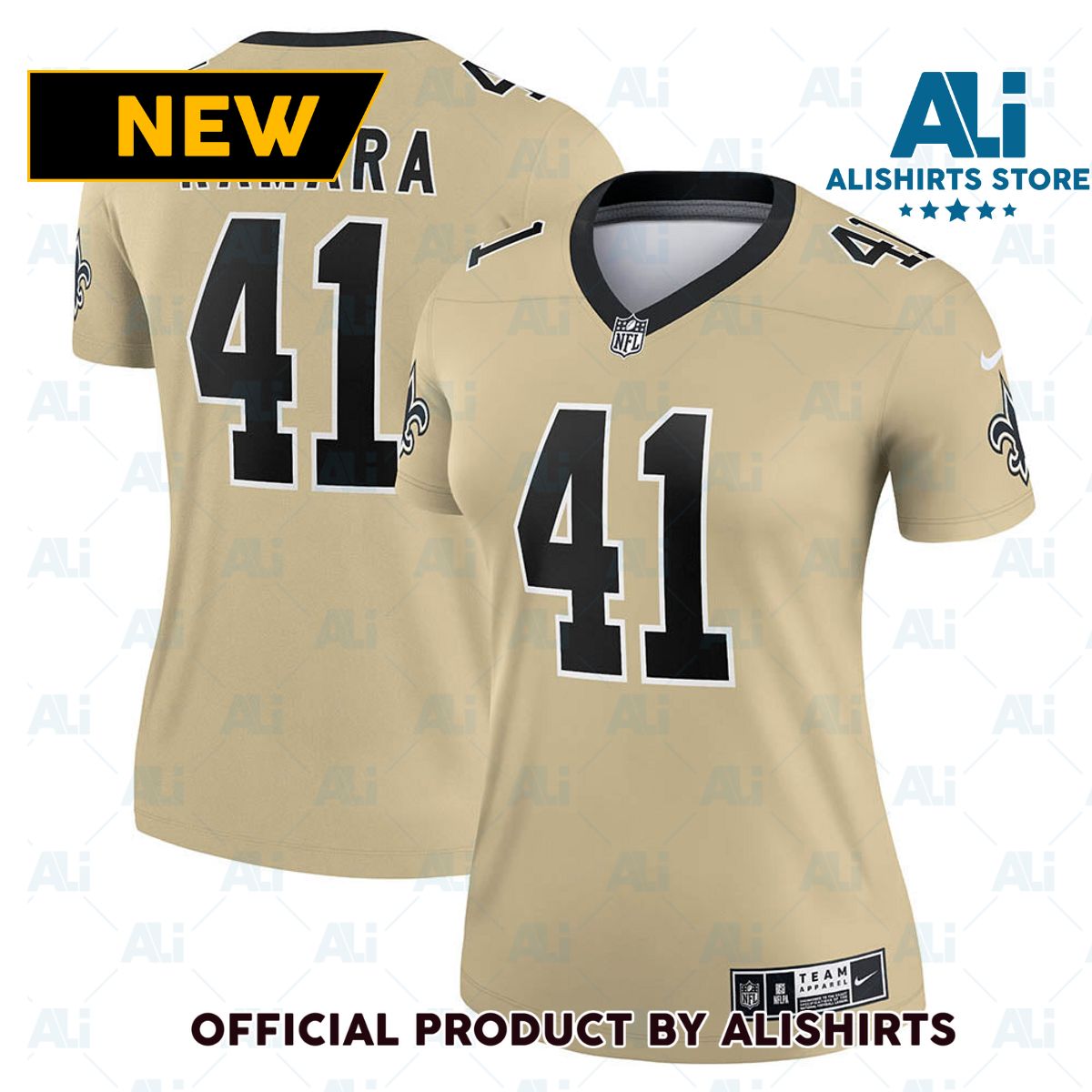 New Orleans Saints Alvin Kamara Inverted Legend Jersey Gold