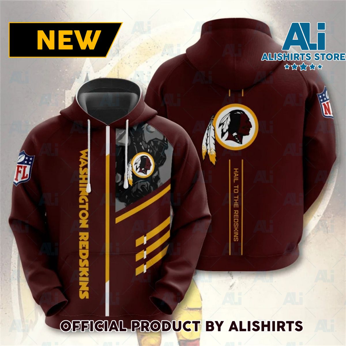 NFL Washington Redskins Hail To The Redskins Hoodie