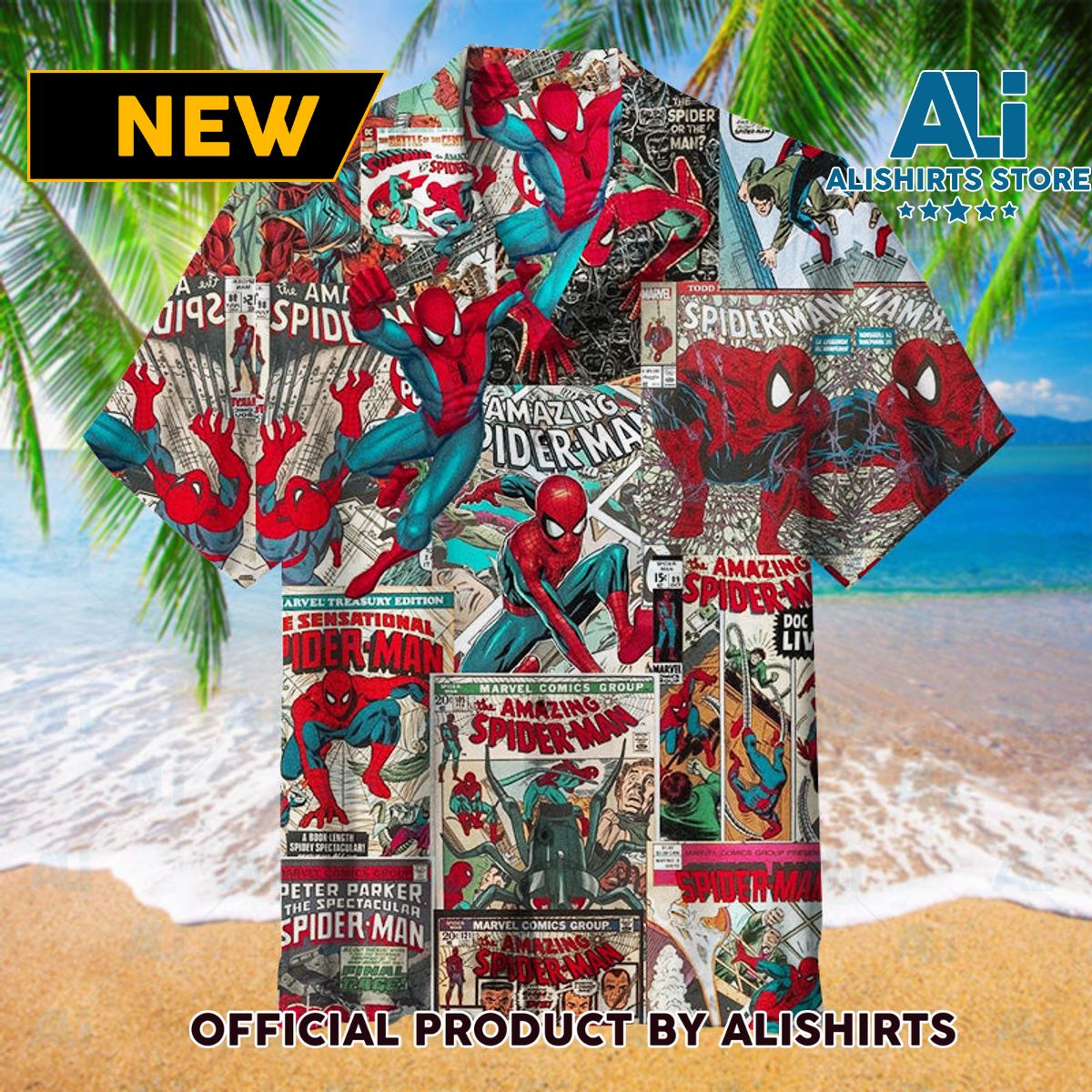 Amazing Spiderman Unisex Hawaiian Shirt