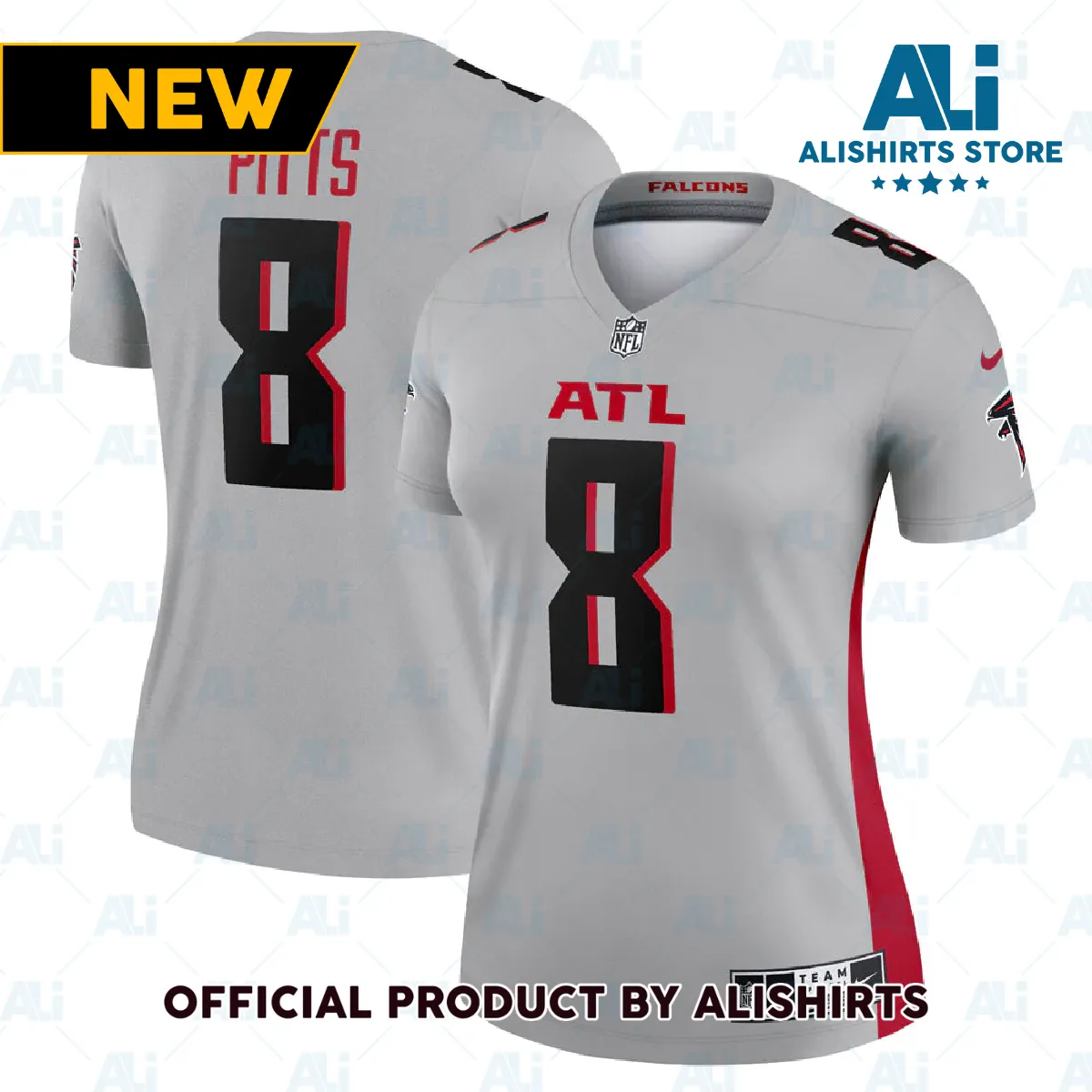 Atlanta Falcons Kyle Pitts Inverted Legend Jersey Gray