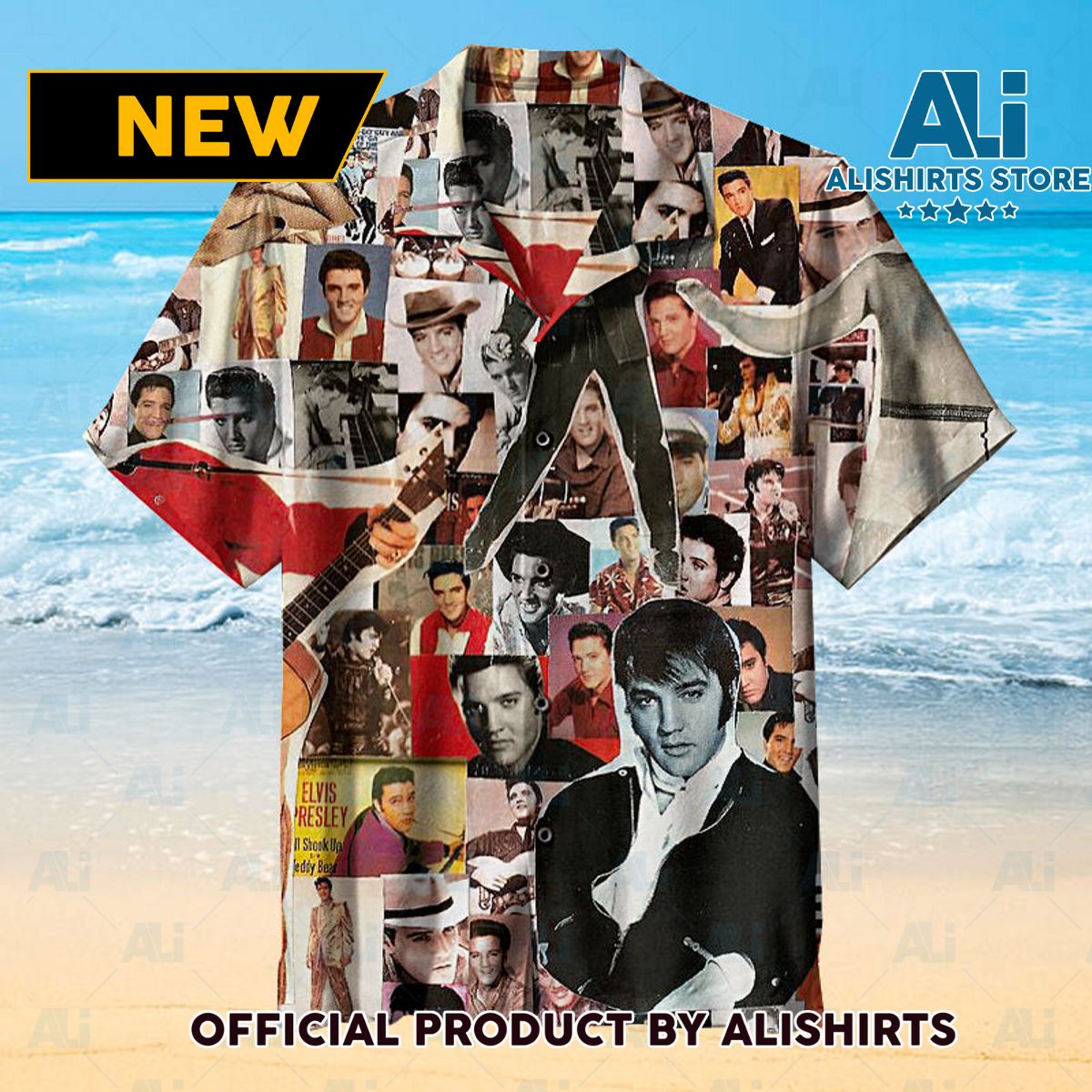 Elvis Presley Collage Universal Hawaiian Shirt