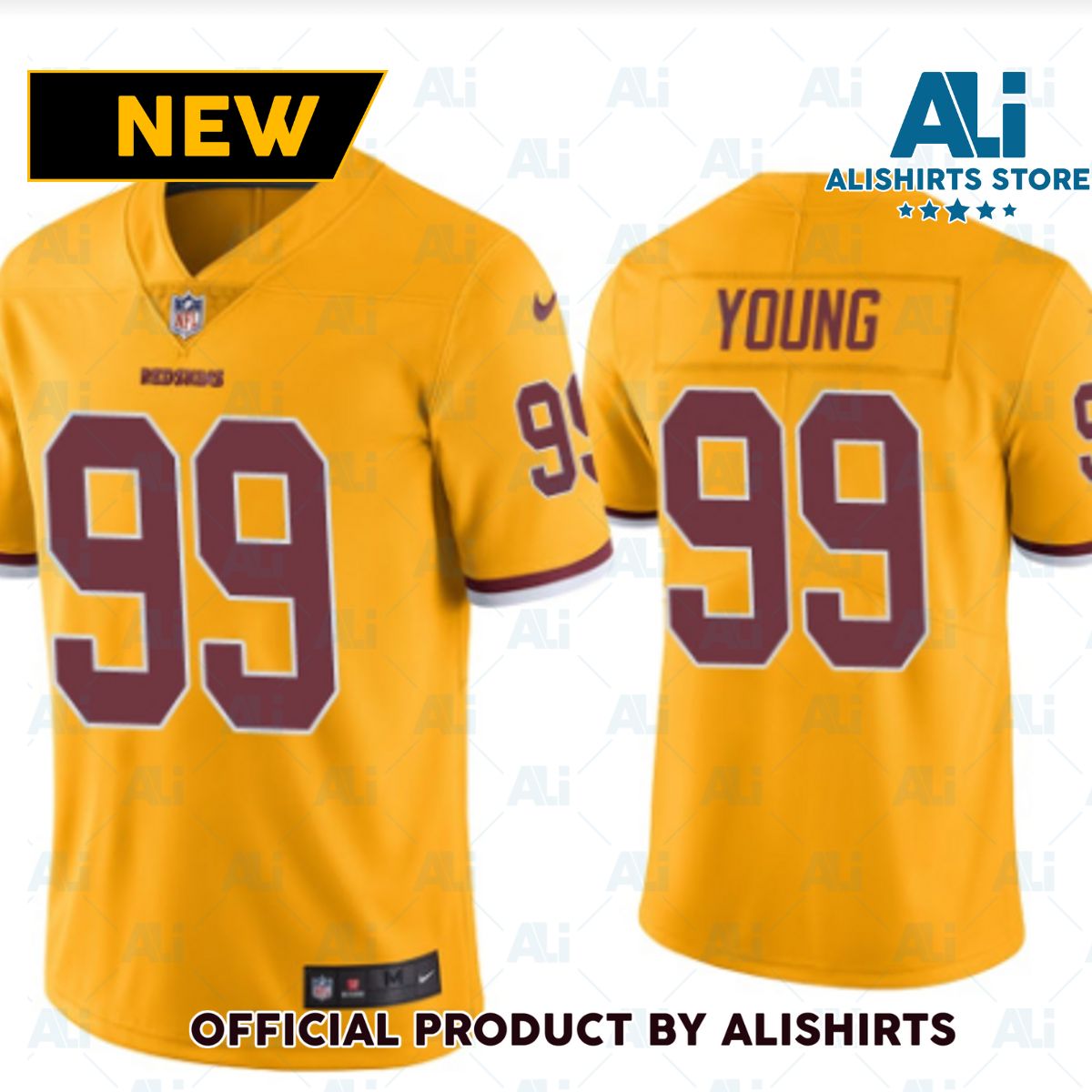 Men’s Chase Young Washington Football Team Gold Game Jersey