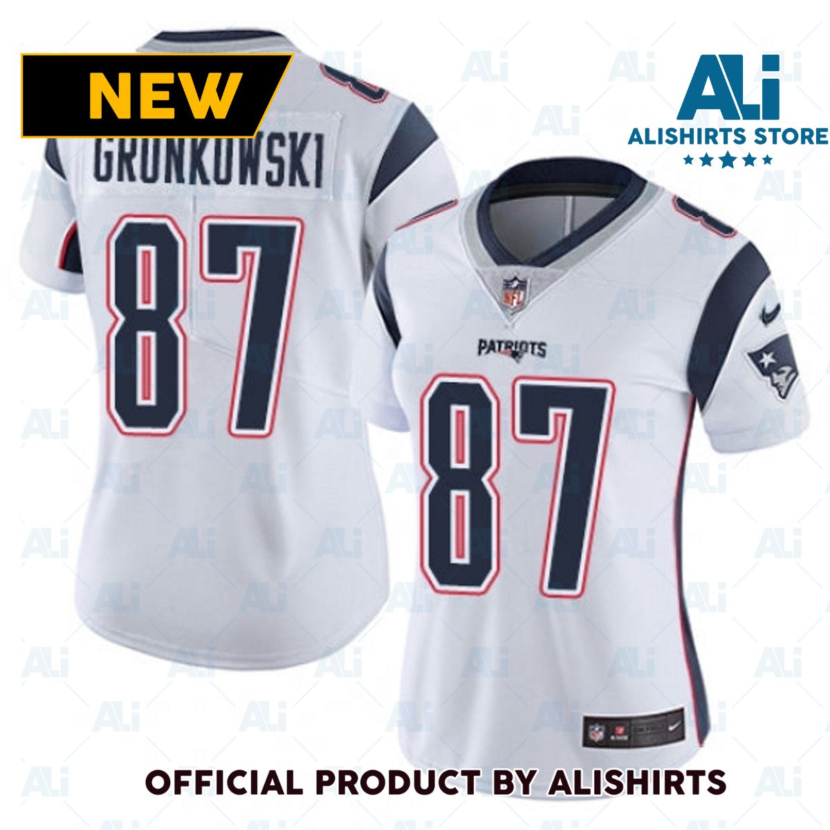 New England Patriots Rob Gronkowski Limited Player Jersey White