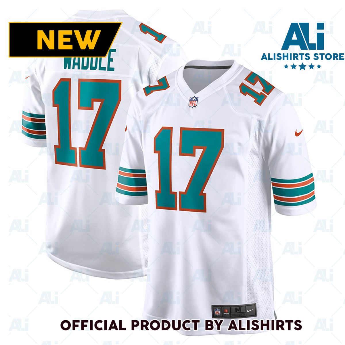 Miami Dolphins Jaylen Waddle Game Jersey White