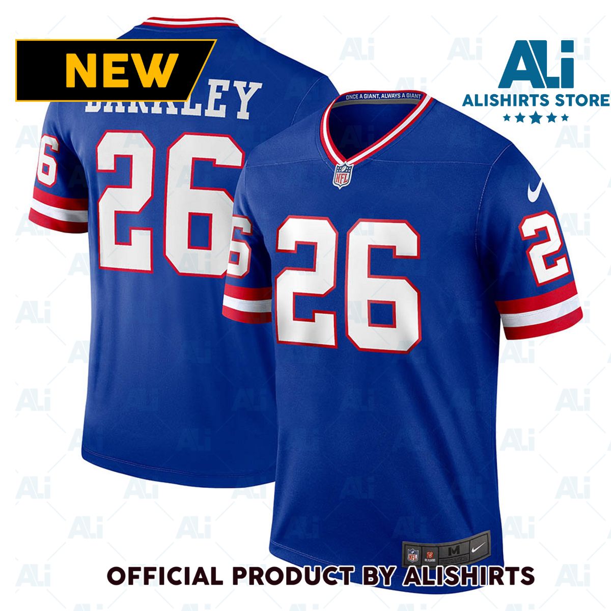 New York Giants Saquon Barkley Classic Player Legend Jersey Royal