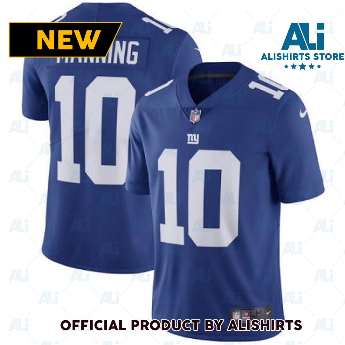 New York Giants Eli Manning Limited Player Jersey Royal Blue