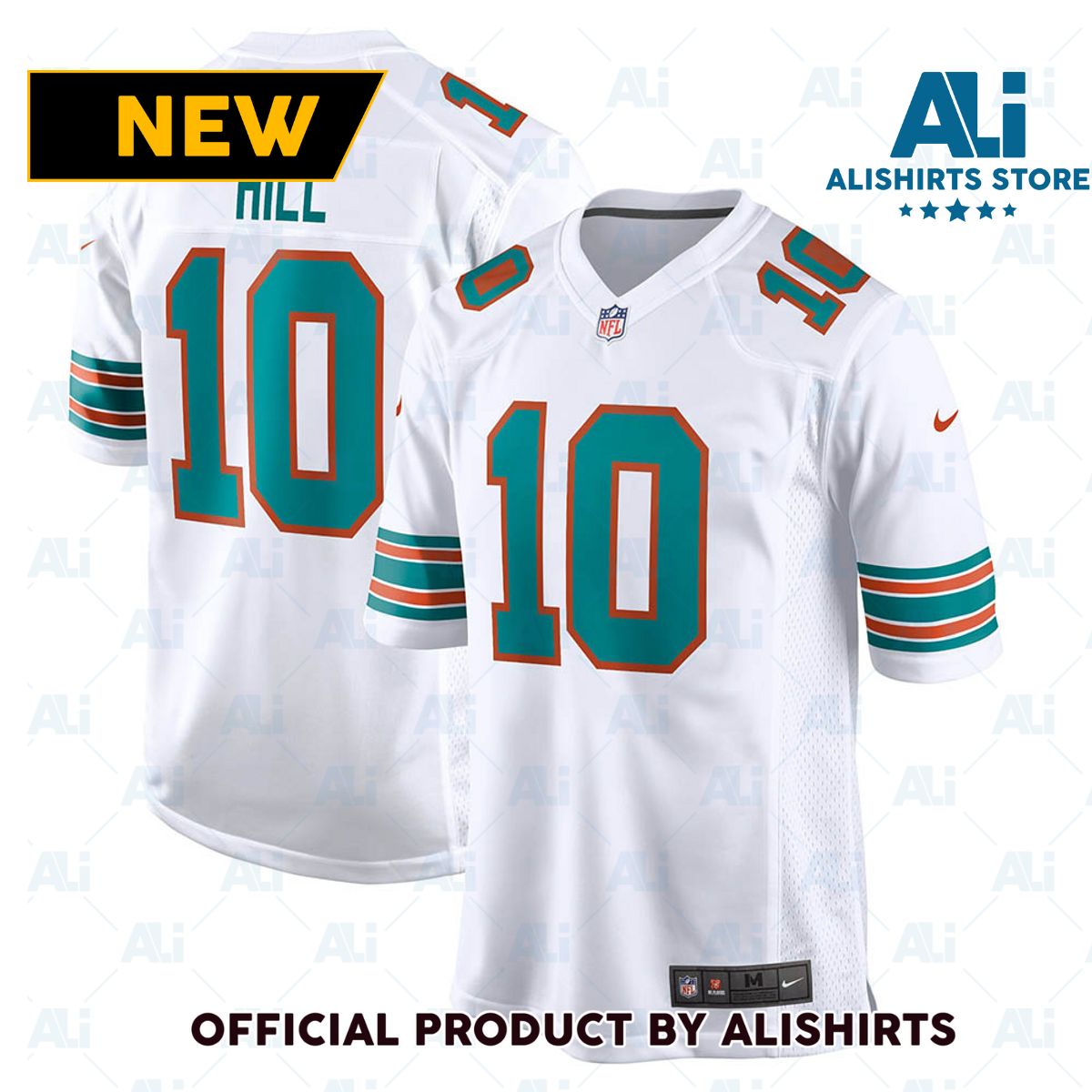 Miami Dolphins Tyreek Hill Alternate Game Jersey White