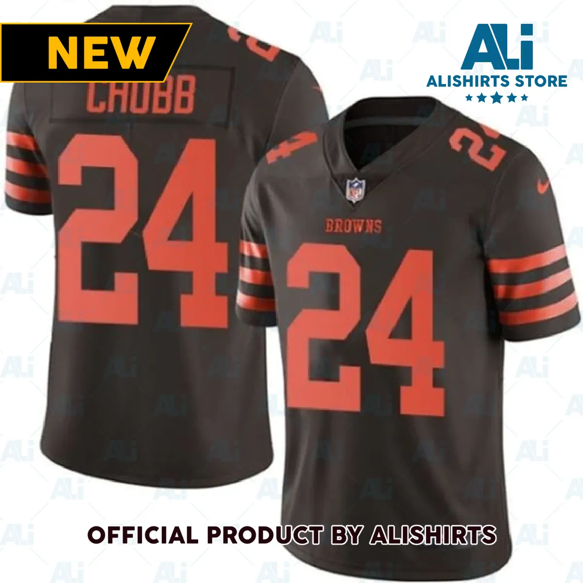 Nick Chubb Cleveland Browns Game Vapor Jersey Brown