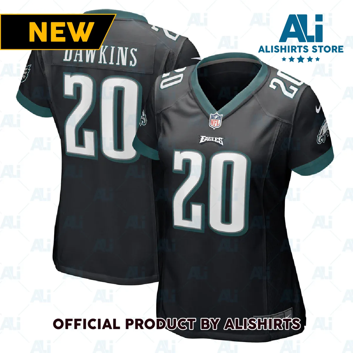 Philadelphia Eagles Brian Dawkins Retired Player Jersey Black