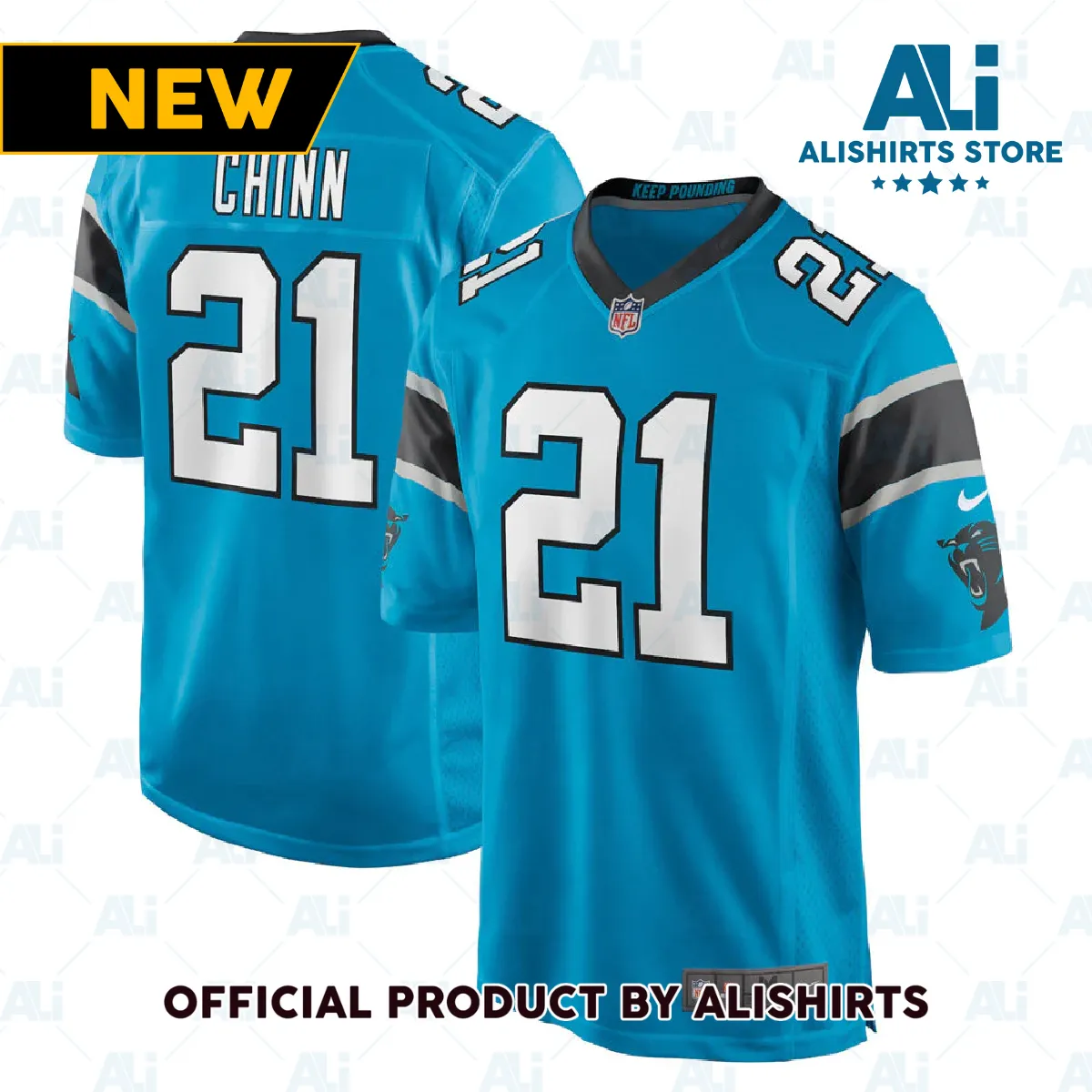 Carolina Panthers Jeremy Chinn Game Jersey Blue