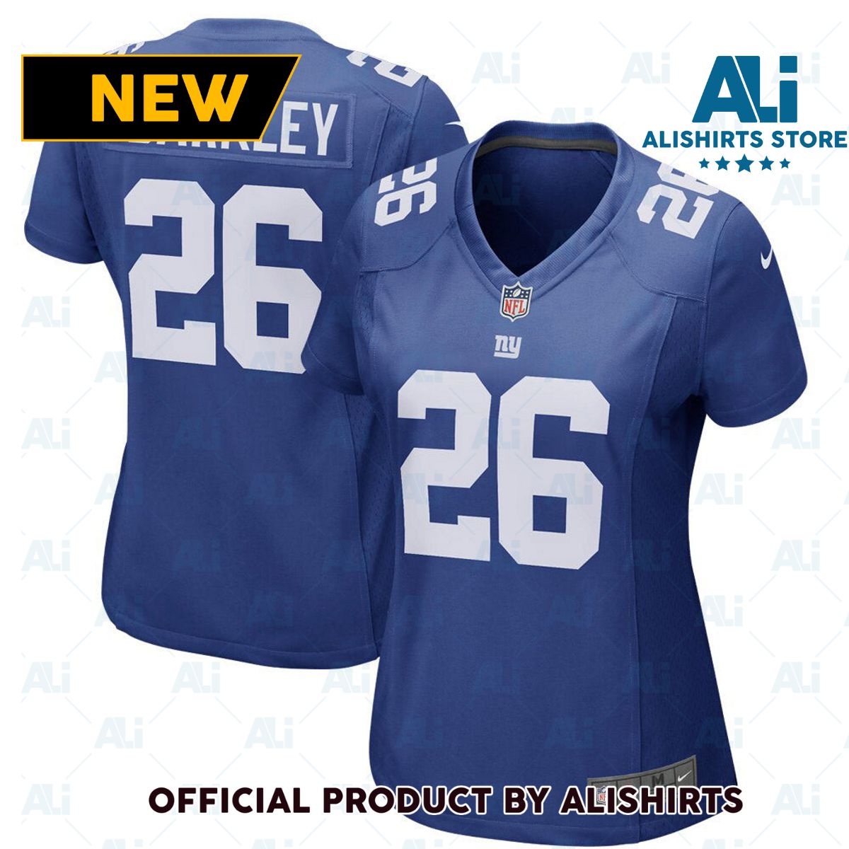 New York Giants Saquon Barkley Player Jersey Royal