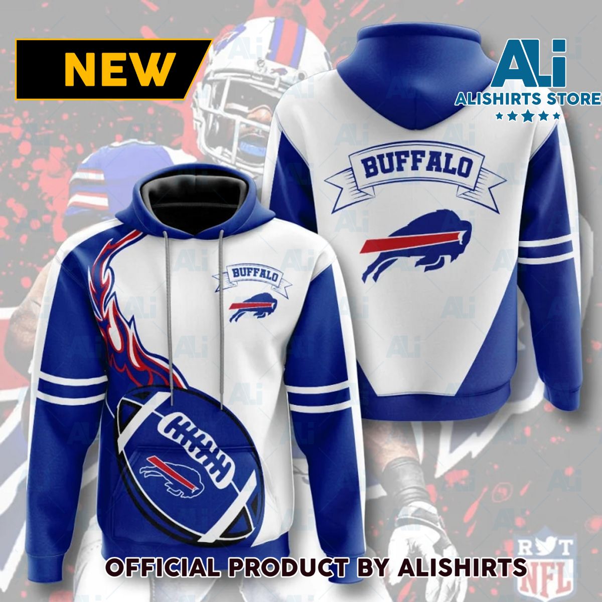 NFL Buffalo Bills Fireball Hoodie