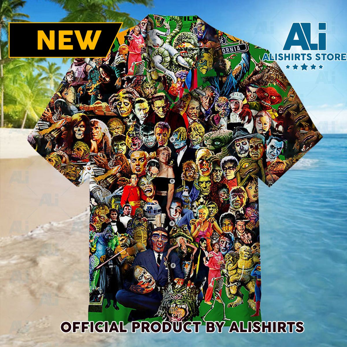 Famous Monsters of Filmland Unisex Hawaiian Shirt