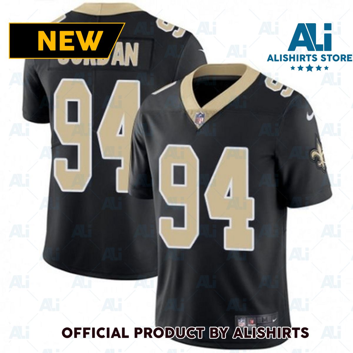 New Orleans Saints Cam Jordan Vapor Jersey Black