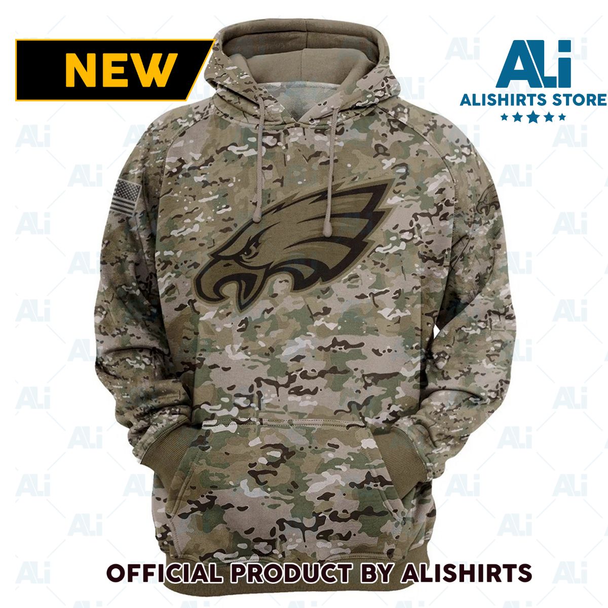 NFL Philadelphia Eagles Army Camo Hoodie