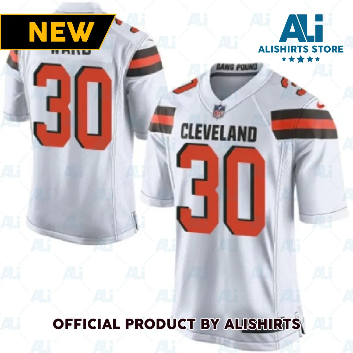 Cleveland Browns Denzel Ward Game Jersey White