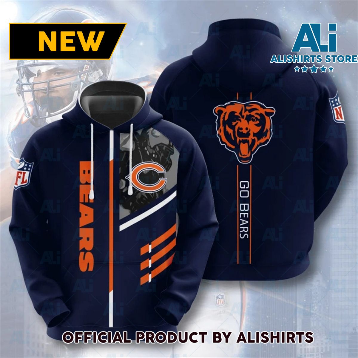 NFL Chicago Bears Go Bears Hoodie