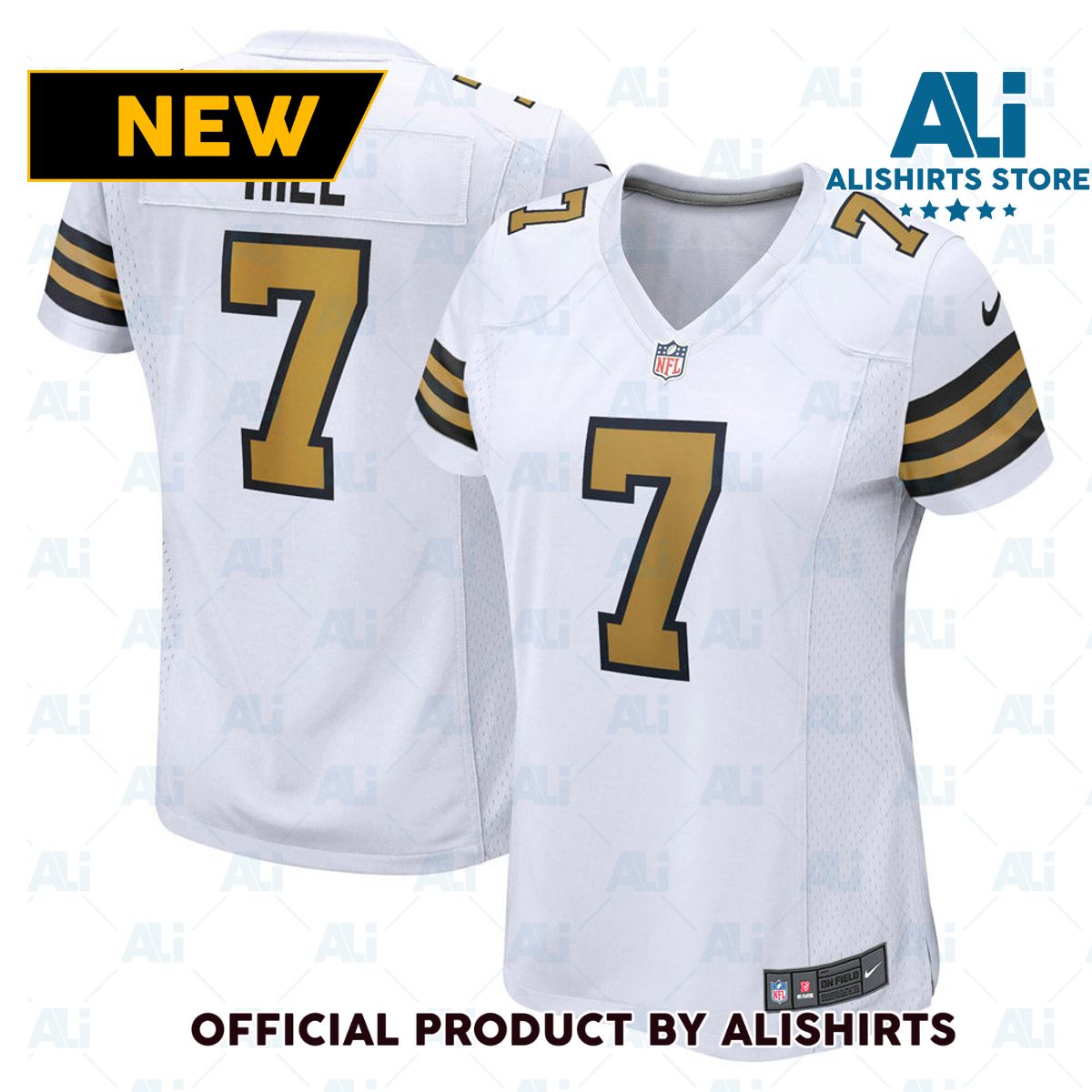 New Orleans Saints Taysom Hill Alternate Game Jersey- White