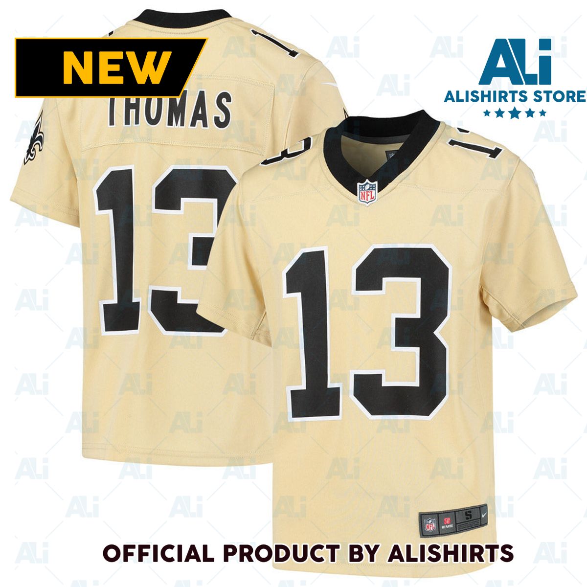 New Orleans Saints Michael Thomas Inverted Game Jersey Gold