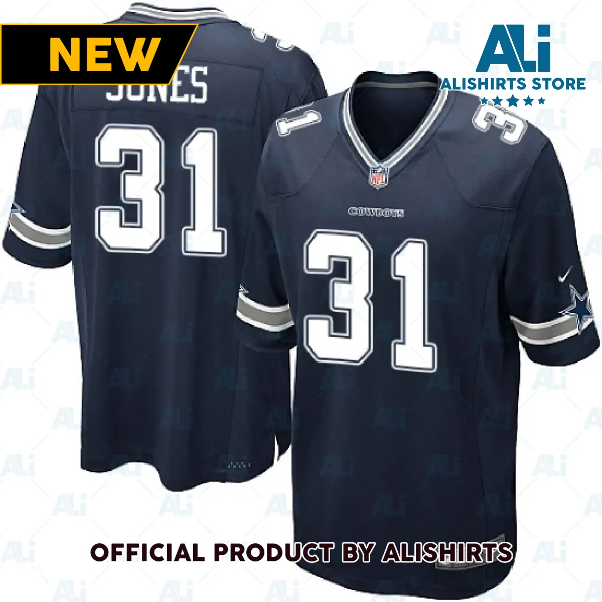 Dallas Cowboys Byron Jones Game Jersey Navy Blue