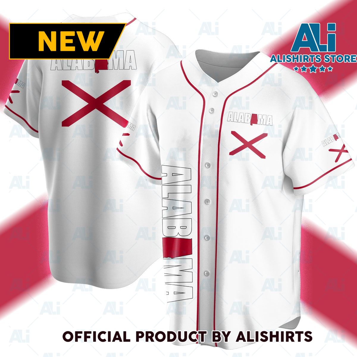 Alabama US State Baseball Jersey