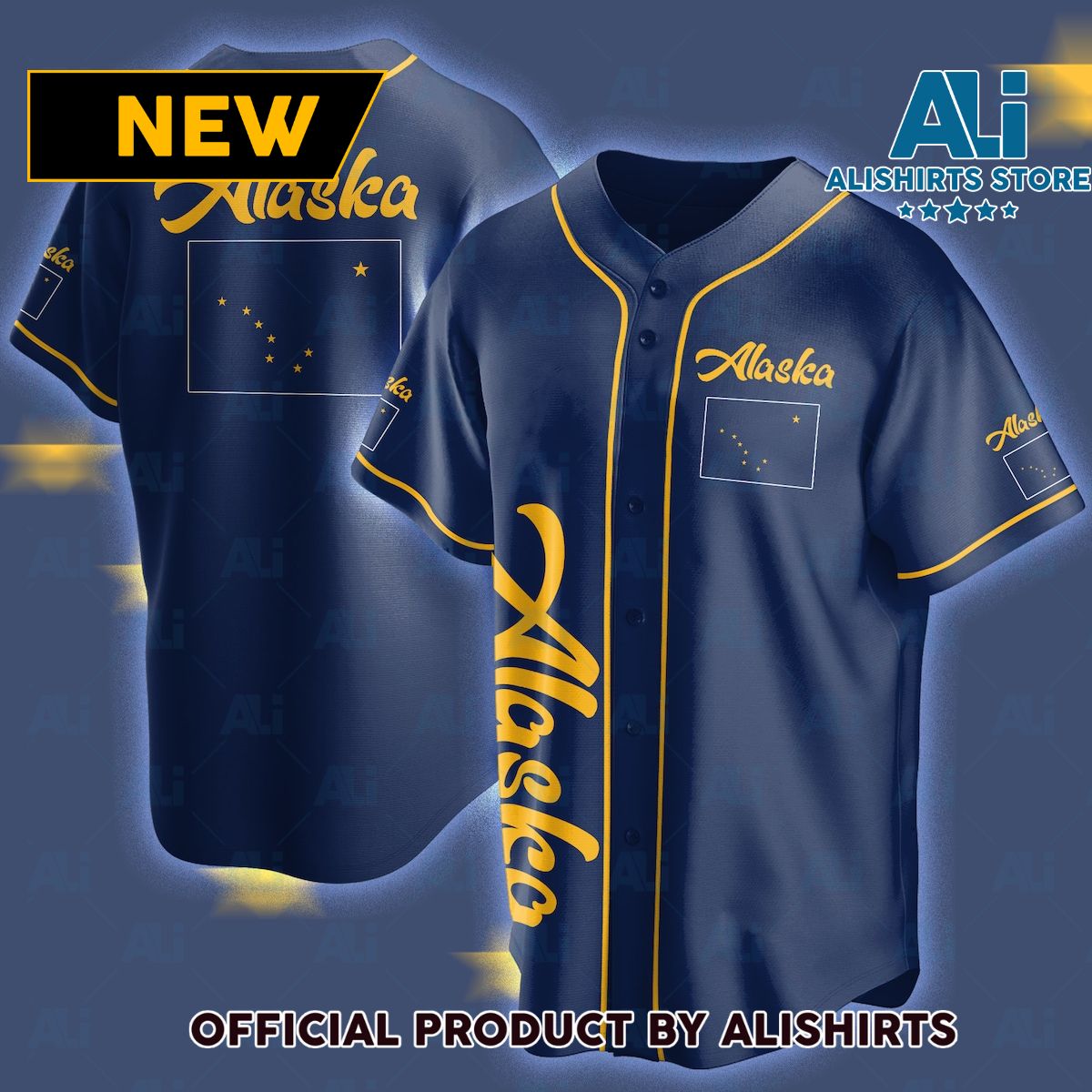 Alaska Baseball Jersey Shirts