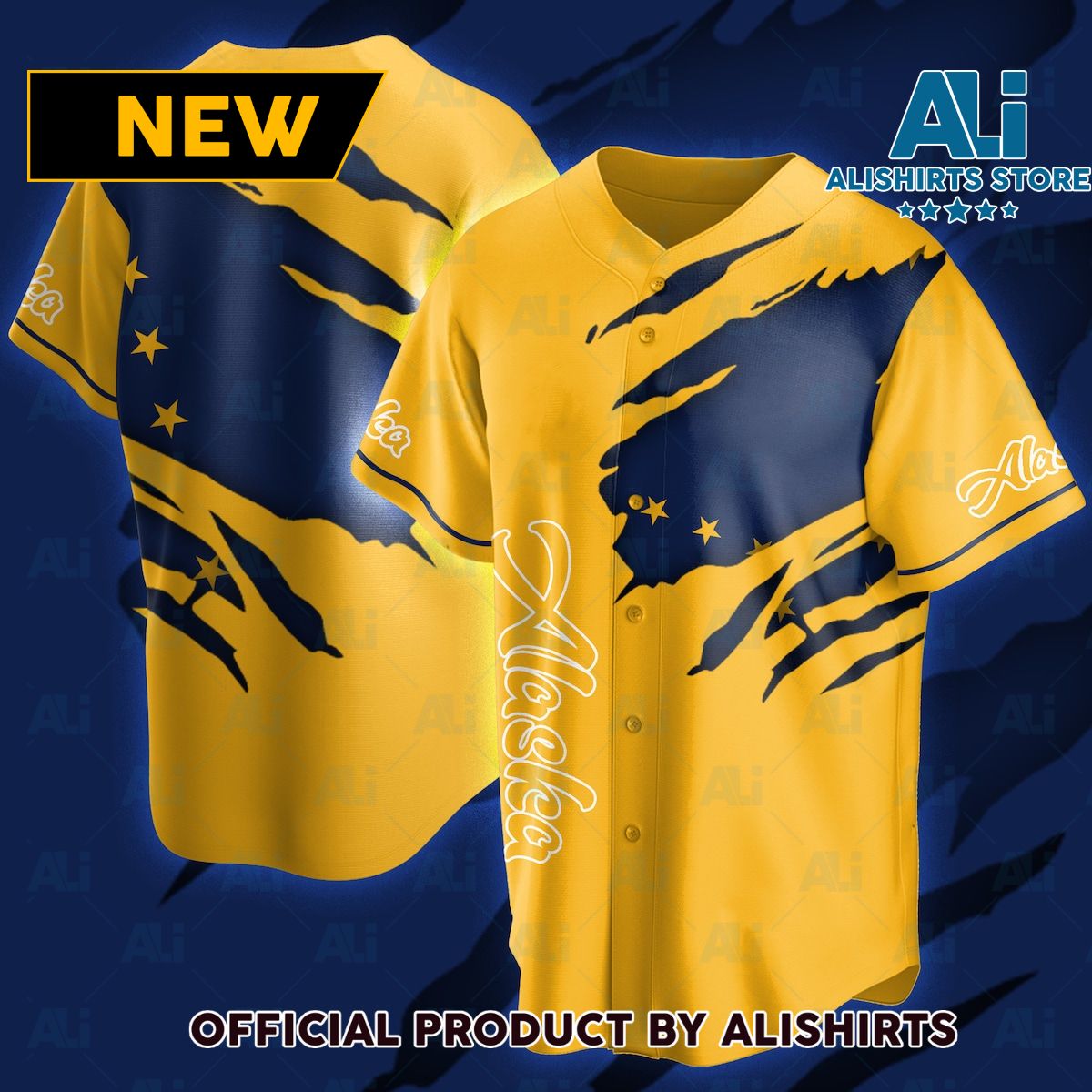 Alaska State Jersey Flag shirts