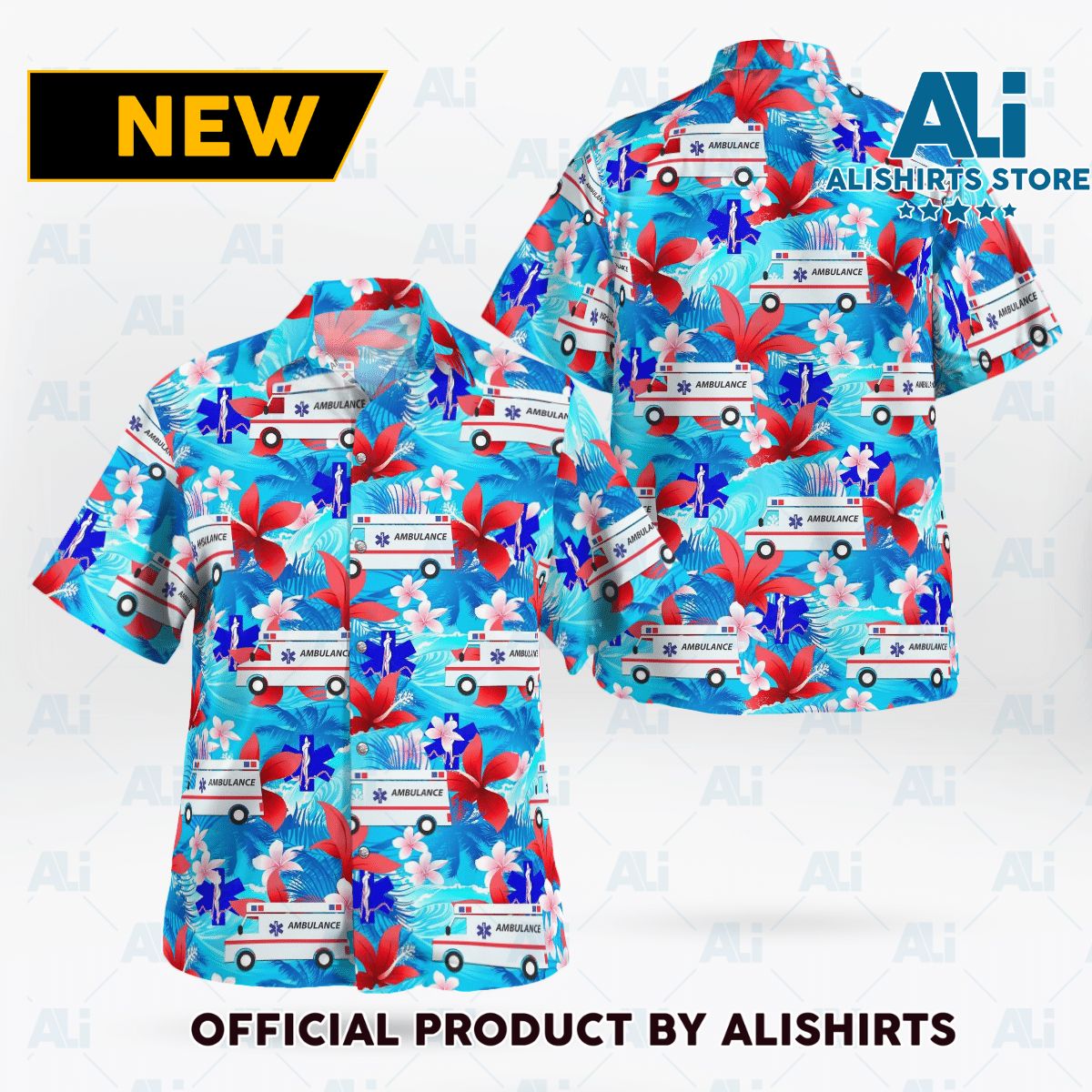 Ambulance Hawaiian Shirt