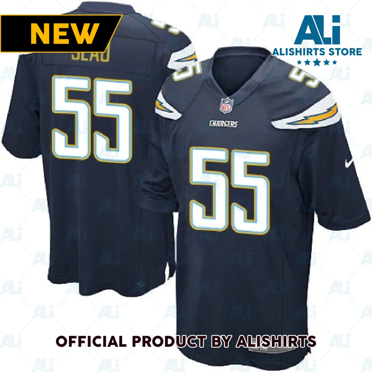 Los Angeles Chargers Junior Seau Game Jersey Navy Blue