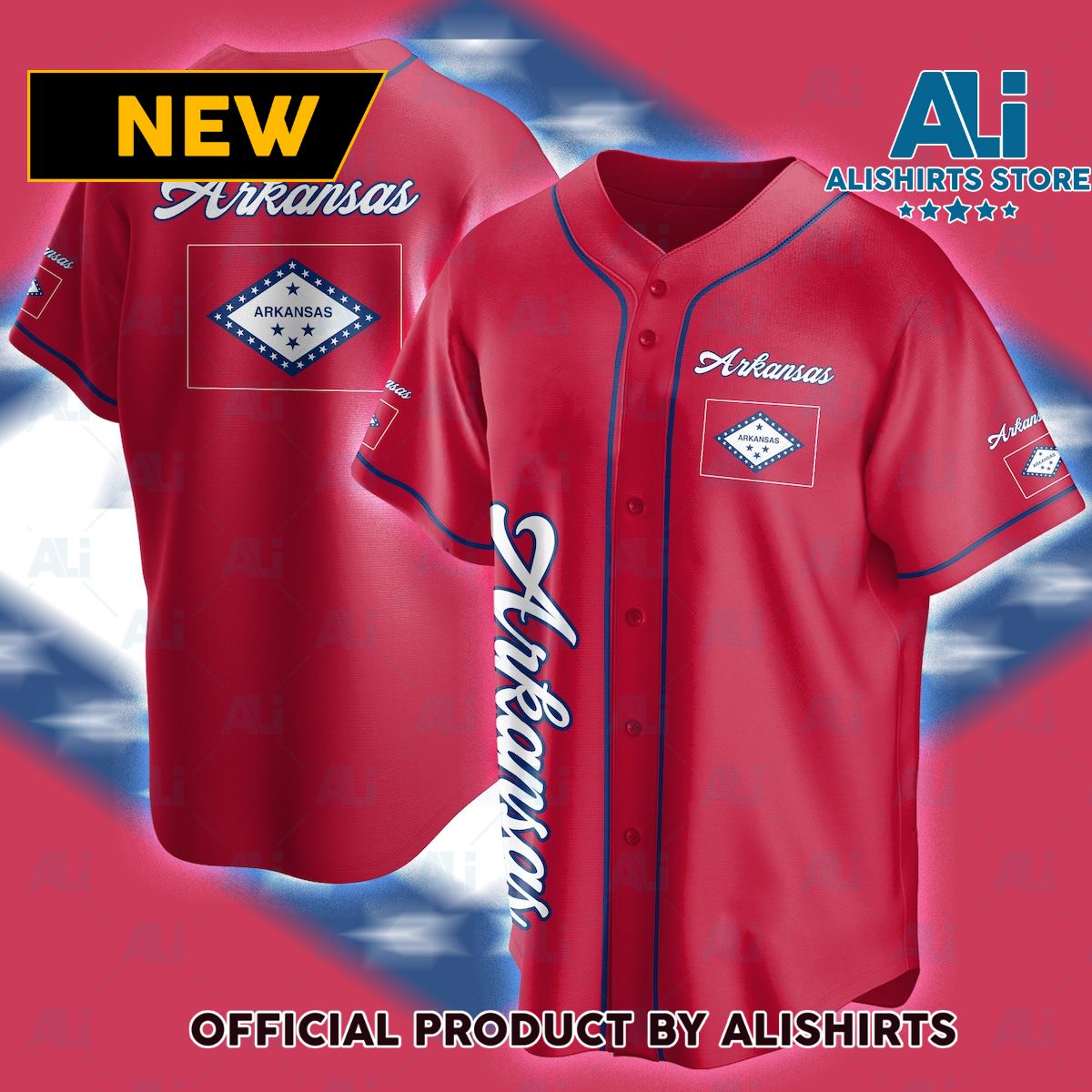 Arkansas Baseball Jersey Shirts