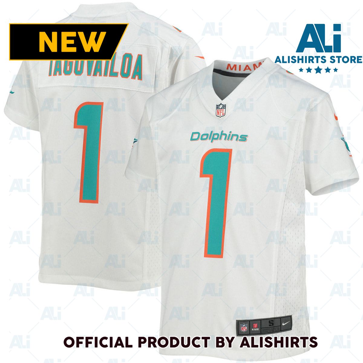 Miami Dolphins Tua Tagovailoa Game Jersey White