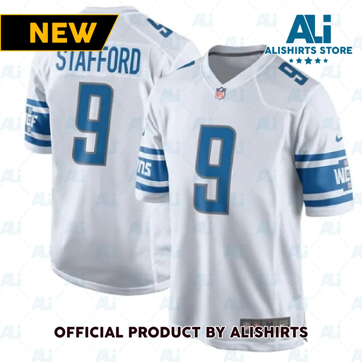 Detroit Lions Matthew Stafford Game Jersey White