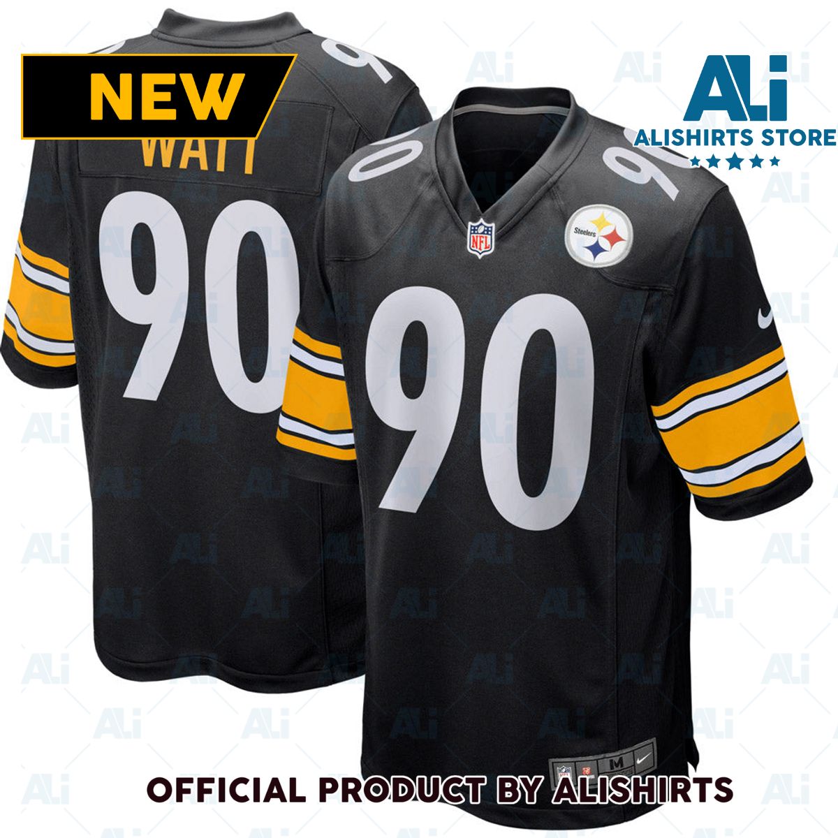 Pittsburgh Steelers T.J. Watt Game Player Jersey Black