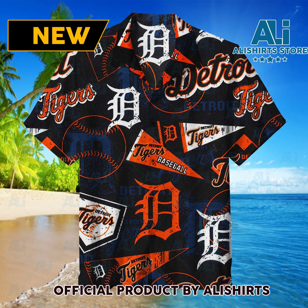 MLB Detroit Tigers Hawaiian Shirt