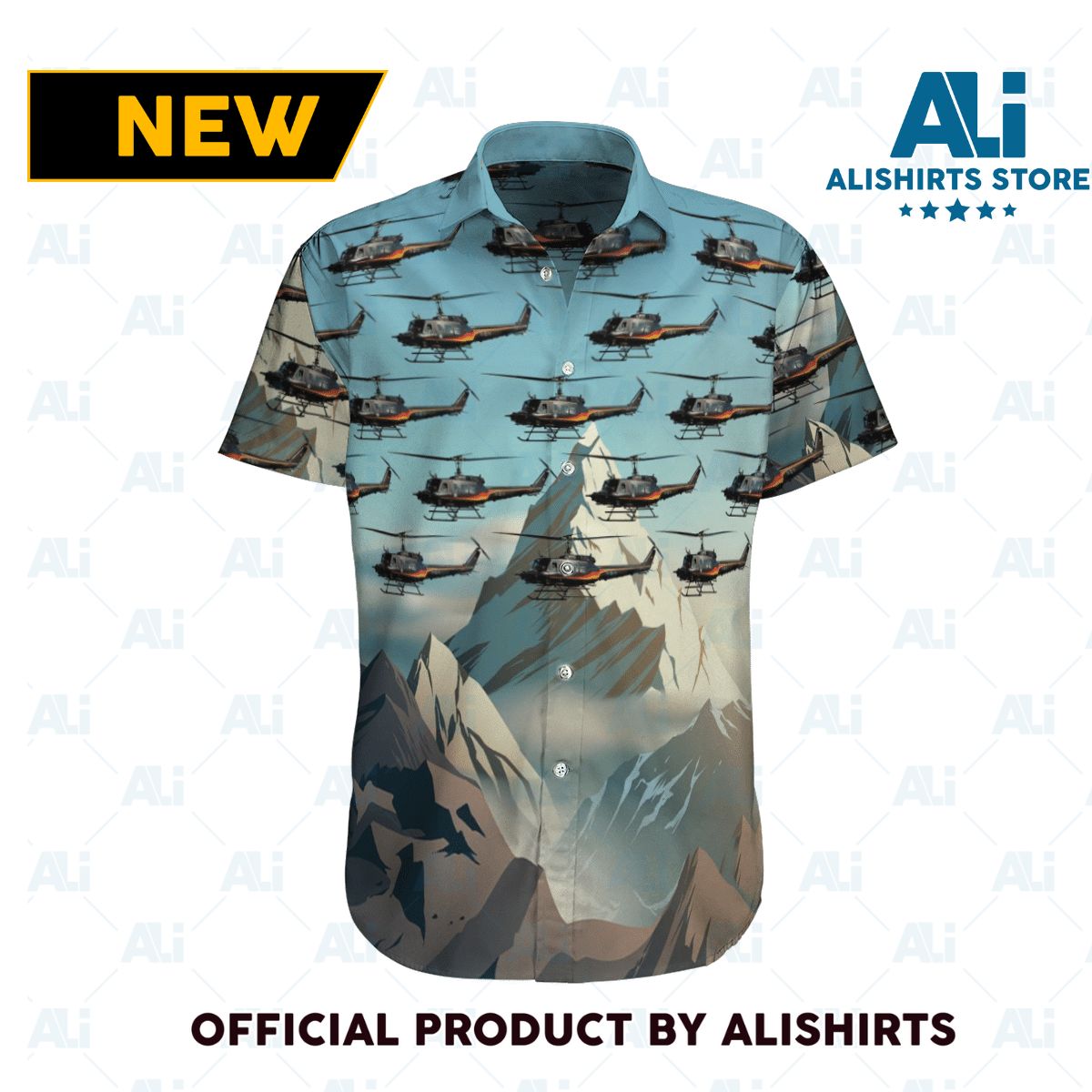 Bell UH-D German Airforce Hawaiian Shirt