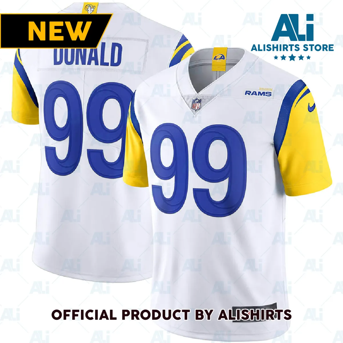 Los Angeles Rams Aaron Donald Alternate Vapor Limited Jersey White