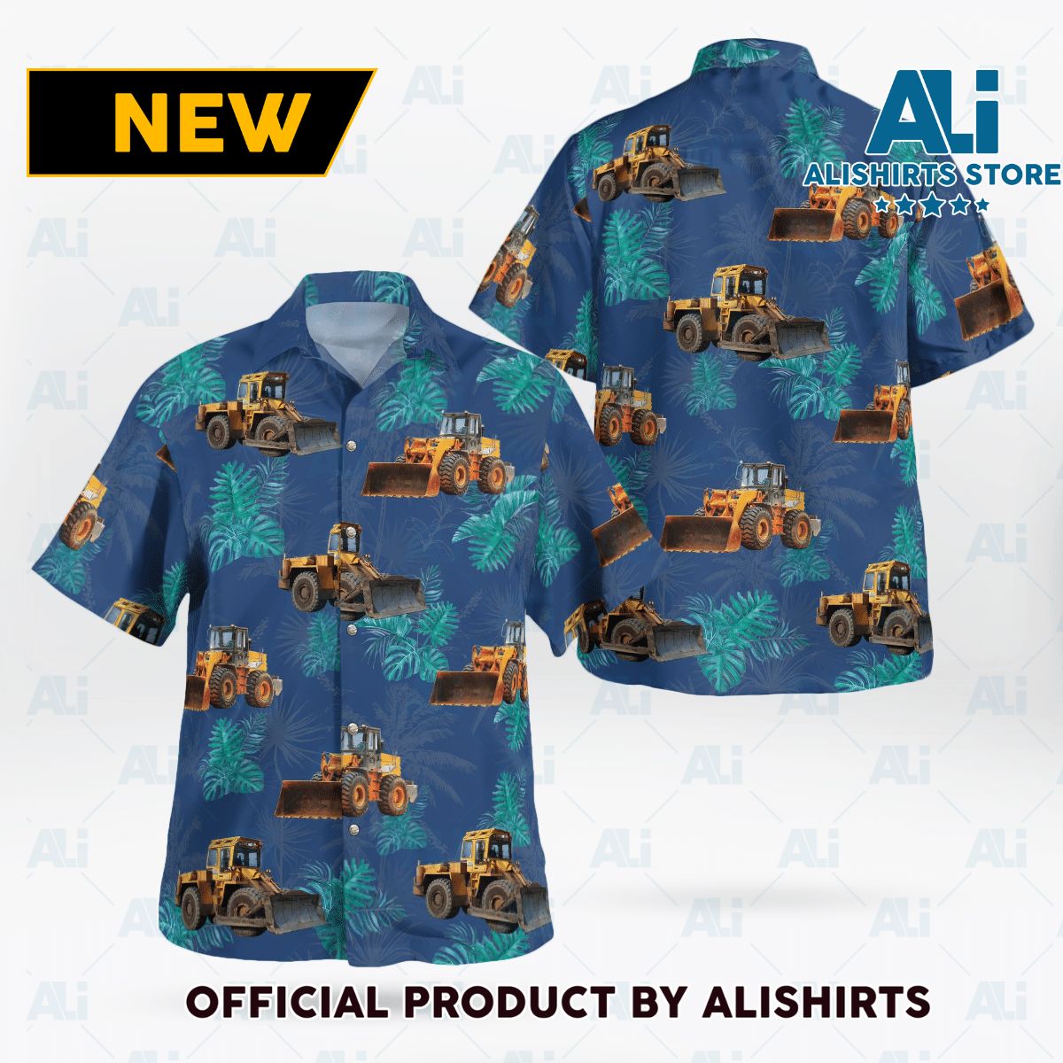 Bulldozer Hawaiian Shirt