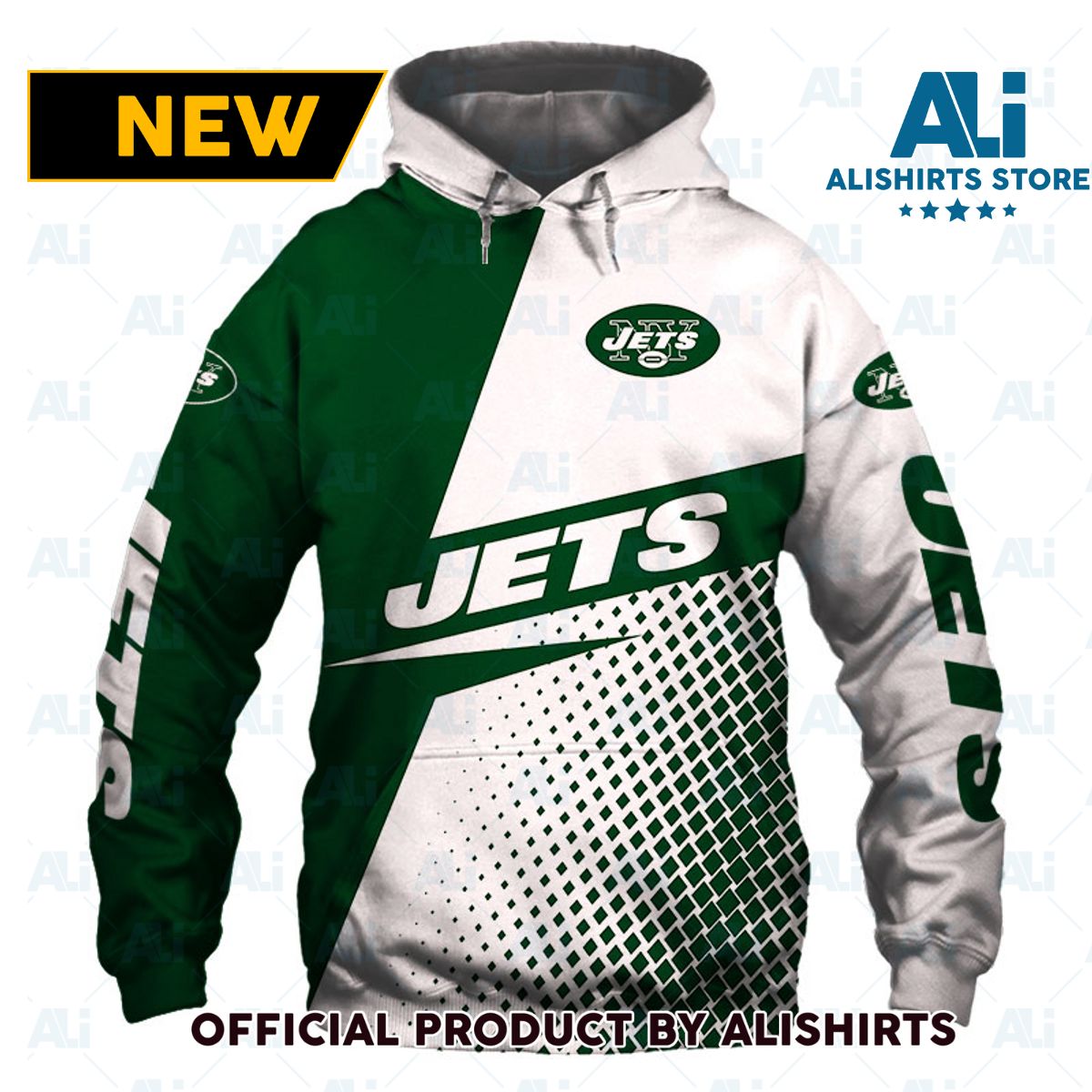 NFL New York Jets Zigzag Style Hoodie