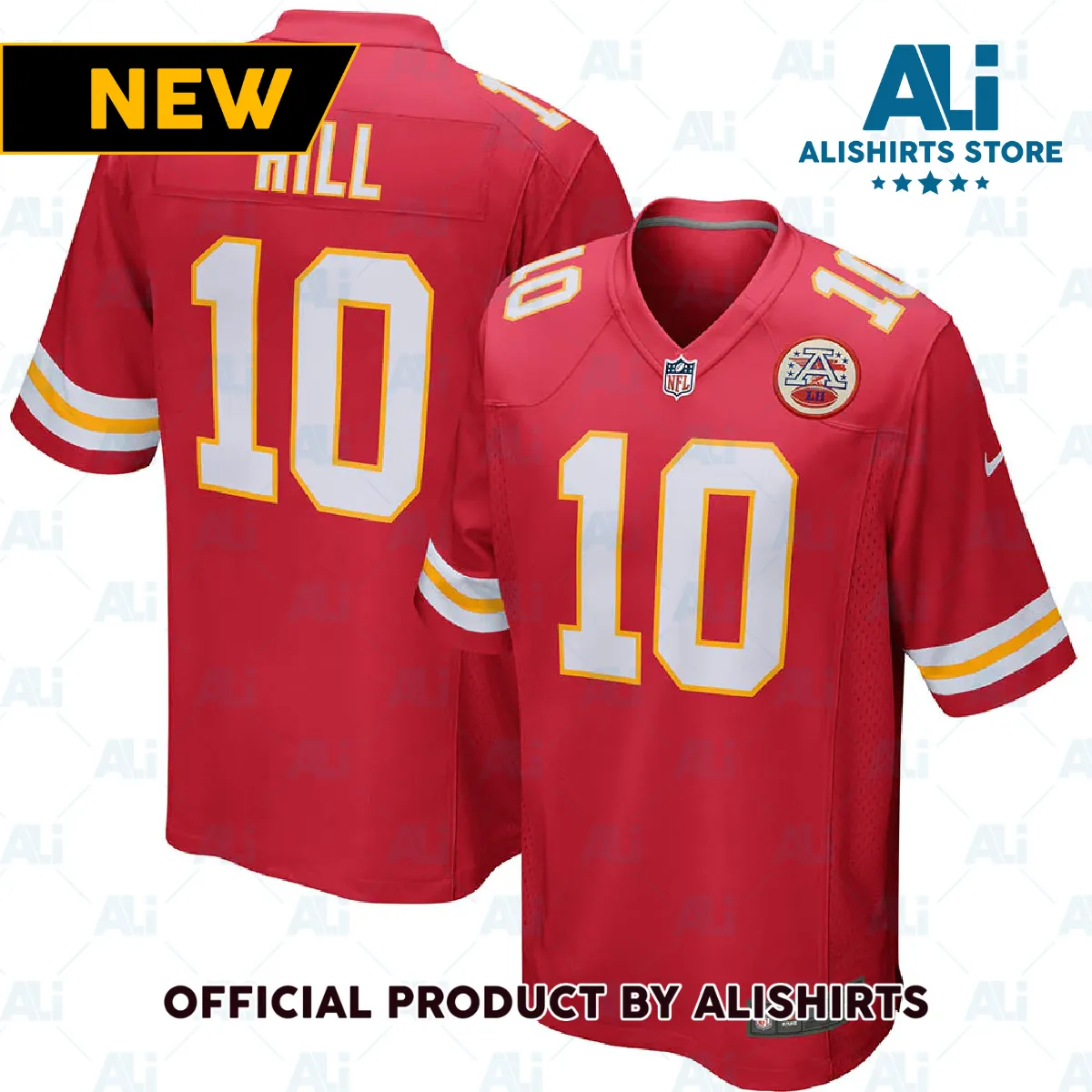 Kansas City Chiefs Tyreek Hill Game Player Jersey Red