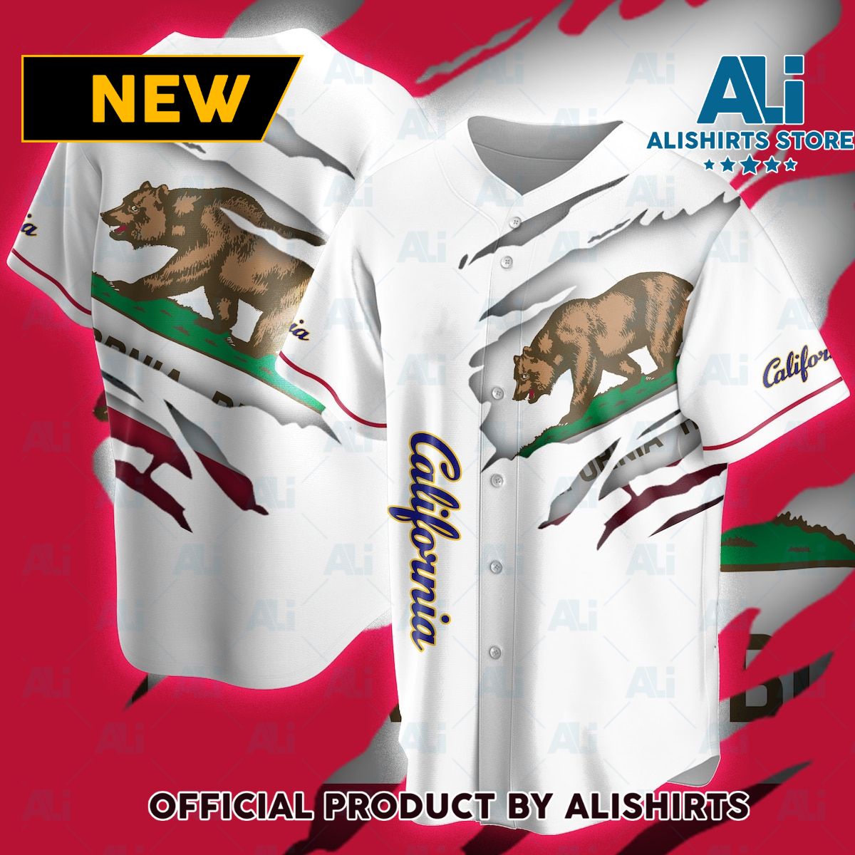 California State Jersey Flag shirt