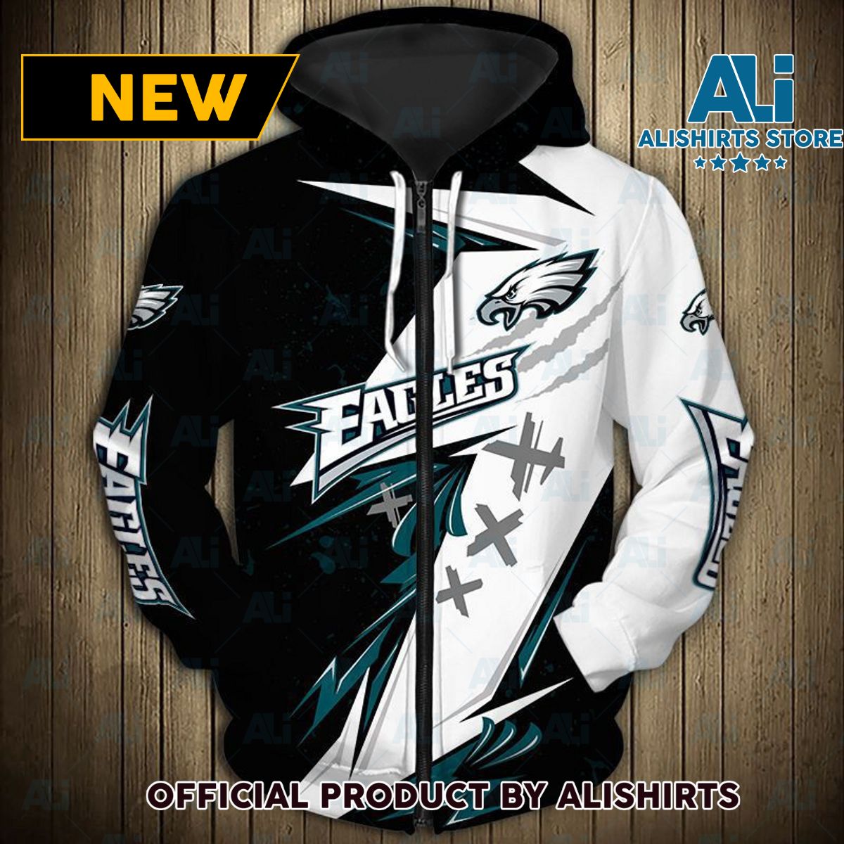 NFL Philadelphia Eagles Lightning Xxx Hoodie