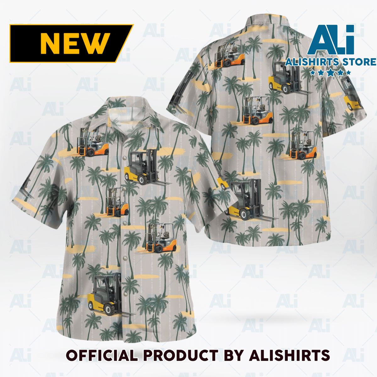 Counterbalance Forklift Hawaiian Shirt