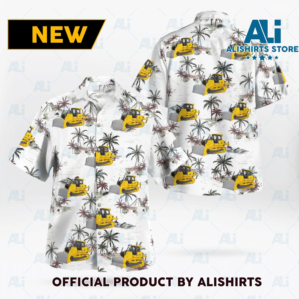 Crawler Bulldozer Hawaiian Shirt