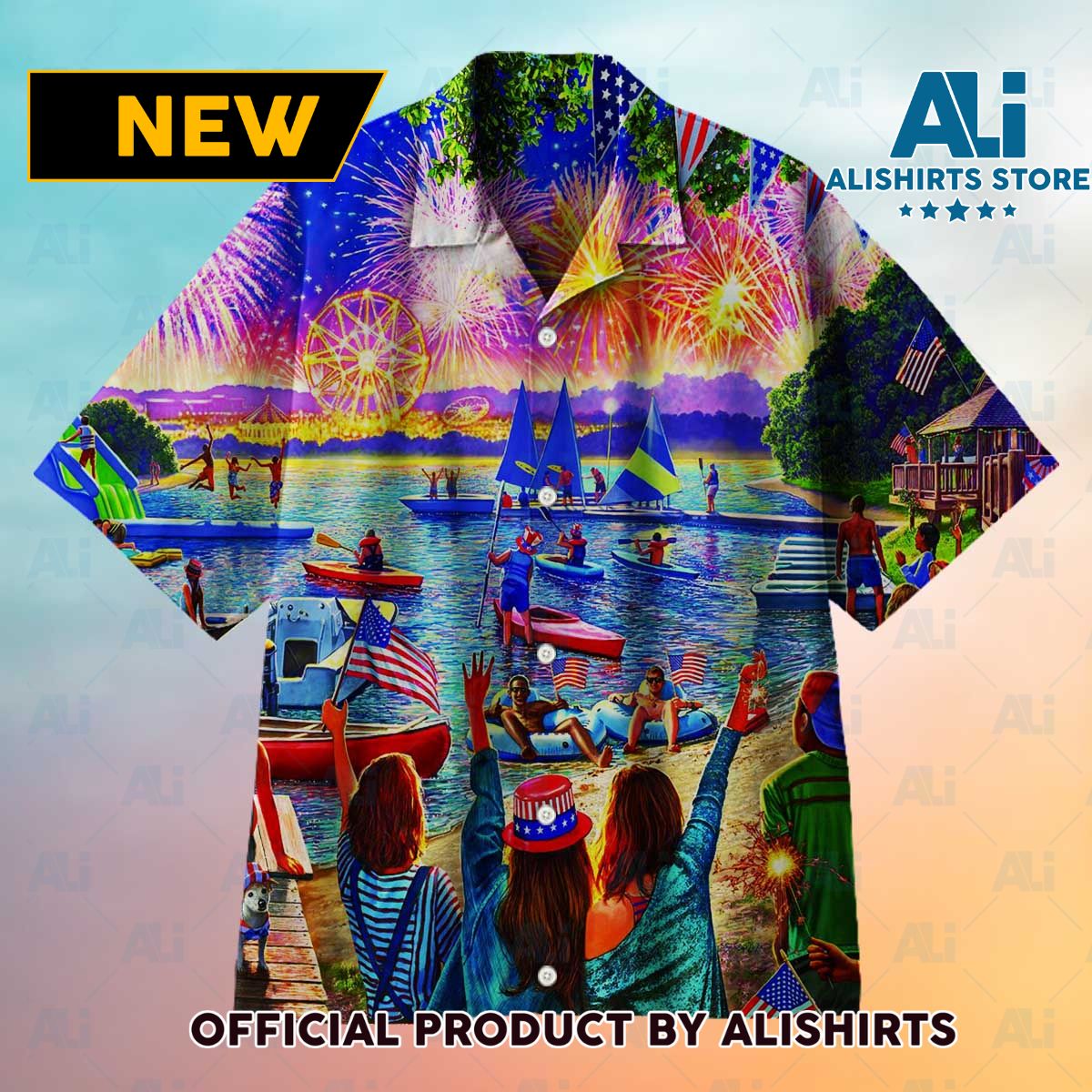 Celebrate Independence Day By Visiting The Lake Universal Hawaiian Shirt