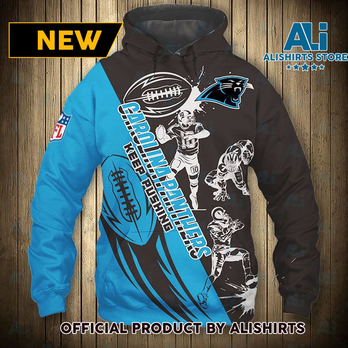 NFL Carolina Panthers Keep Pushing Hoodie