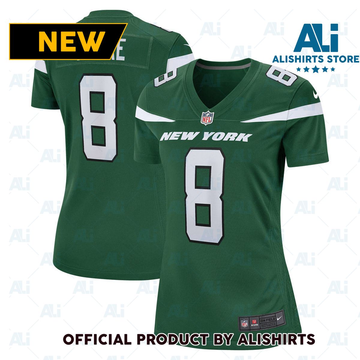 New York Jets Elijah Moore Game Player Jersey Gotham Green