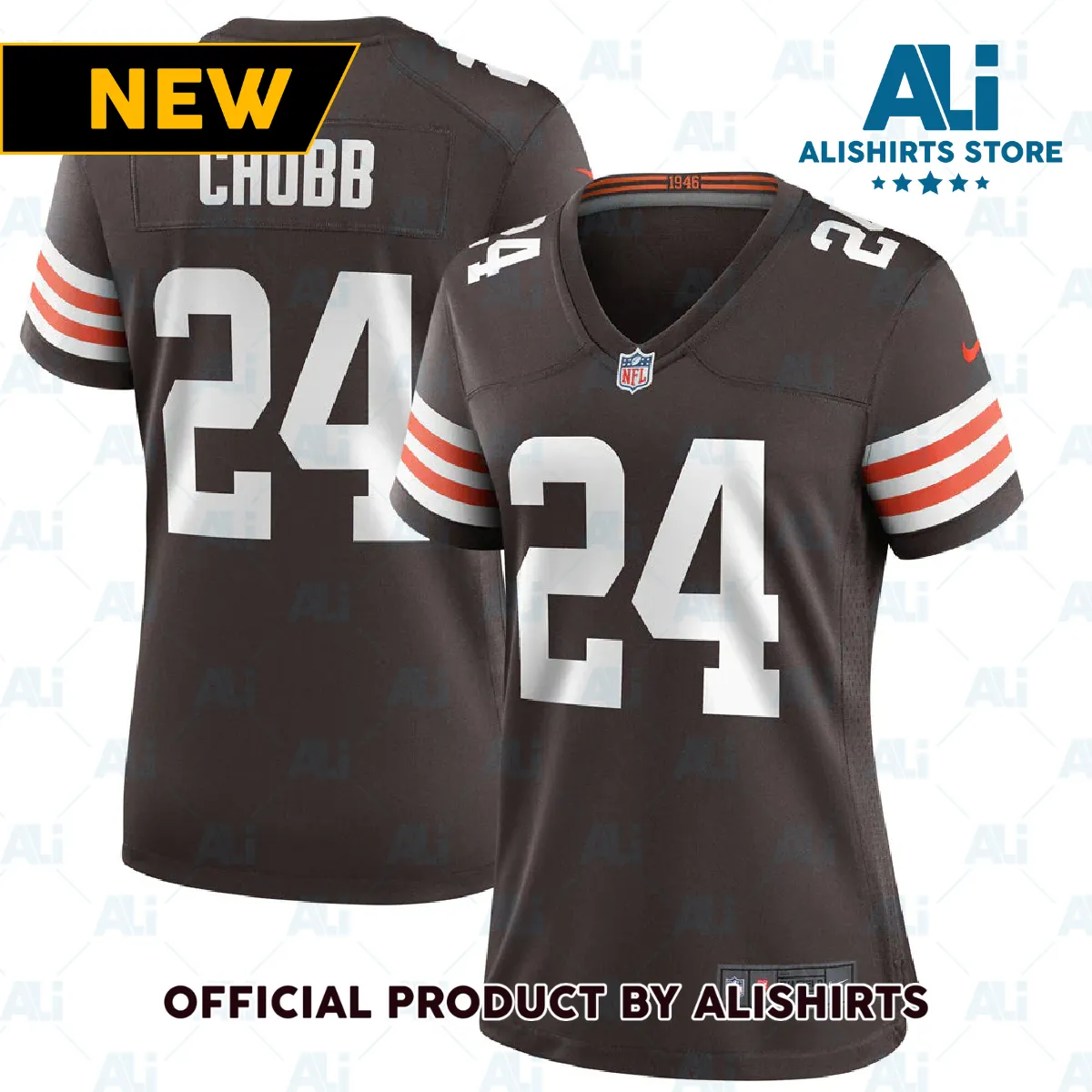 Cleveland Browns Nick Chubb Game Jersey Brown