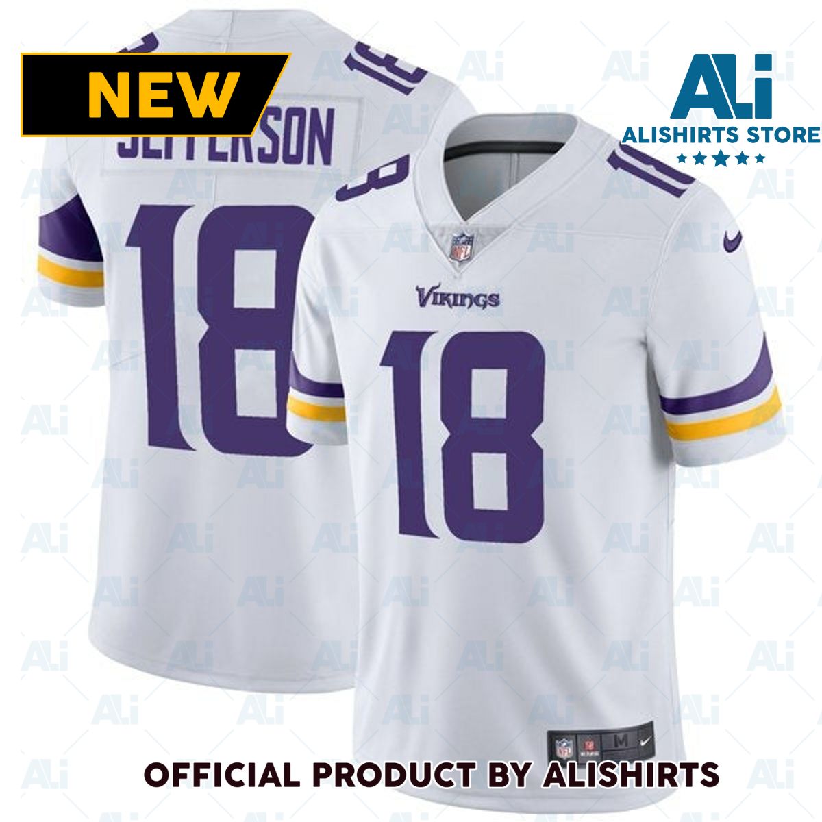 Minnesota Vikings Justin Jefferson Vapor Jersey White