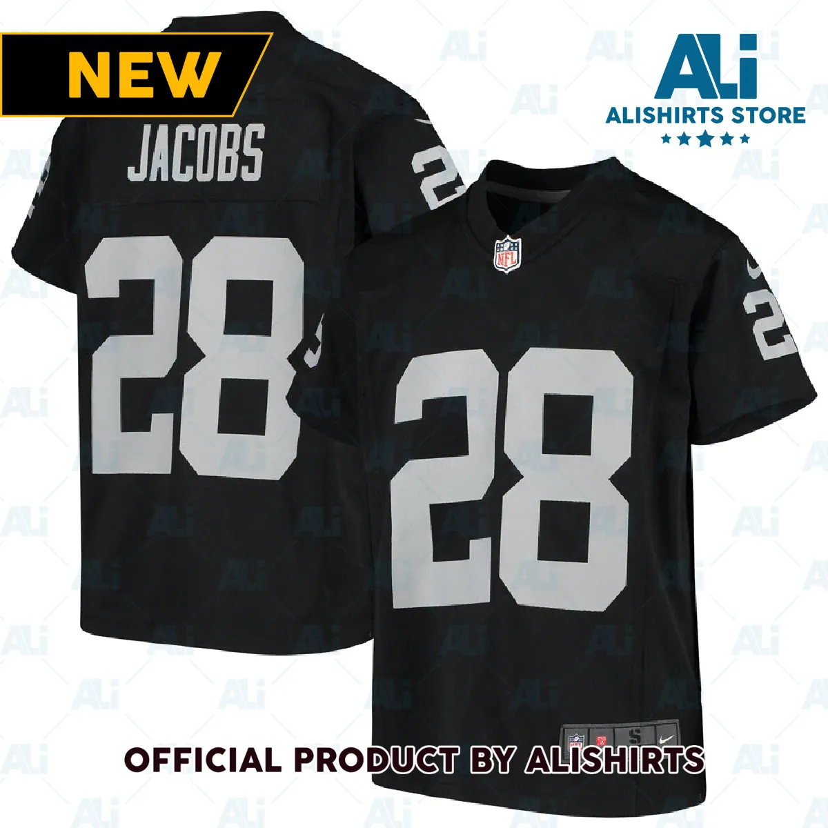 Las Vegas Raiders Josh Jacobs Game Jersey Black