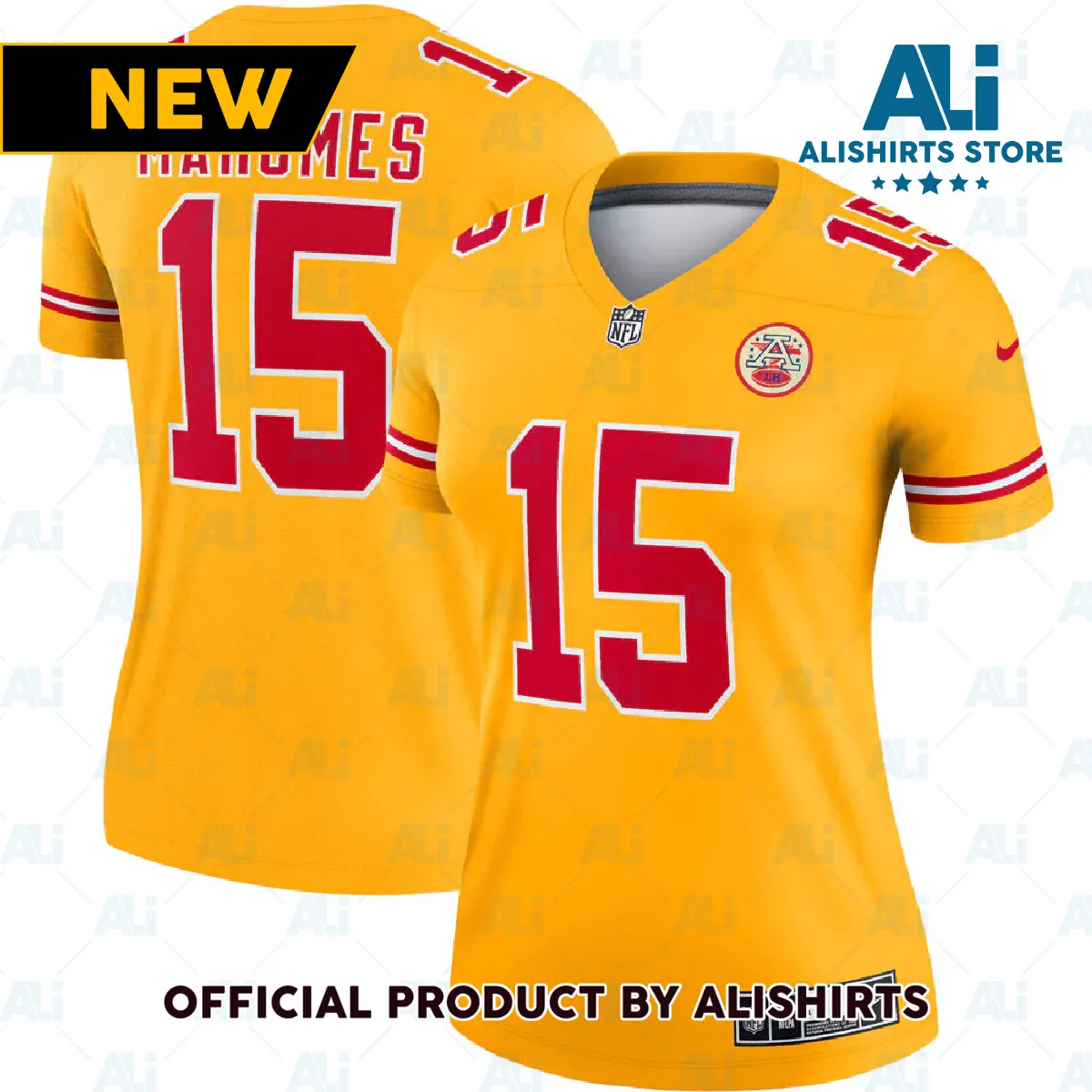 Kansas City Chiefs Patrick Mahomes Inverted Legend Jersey Gold